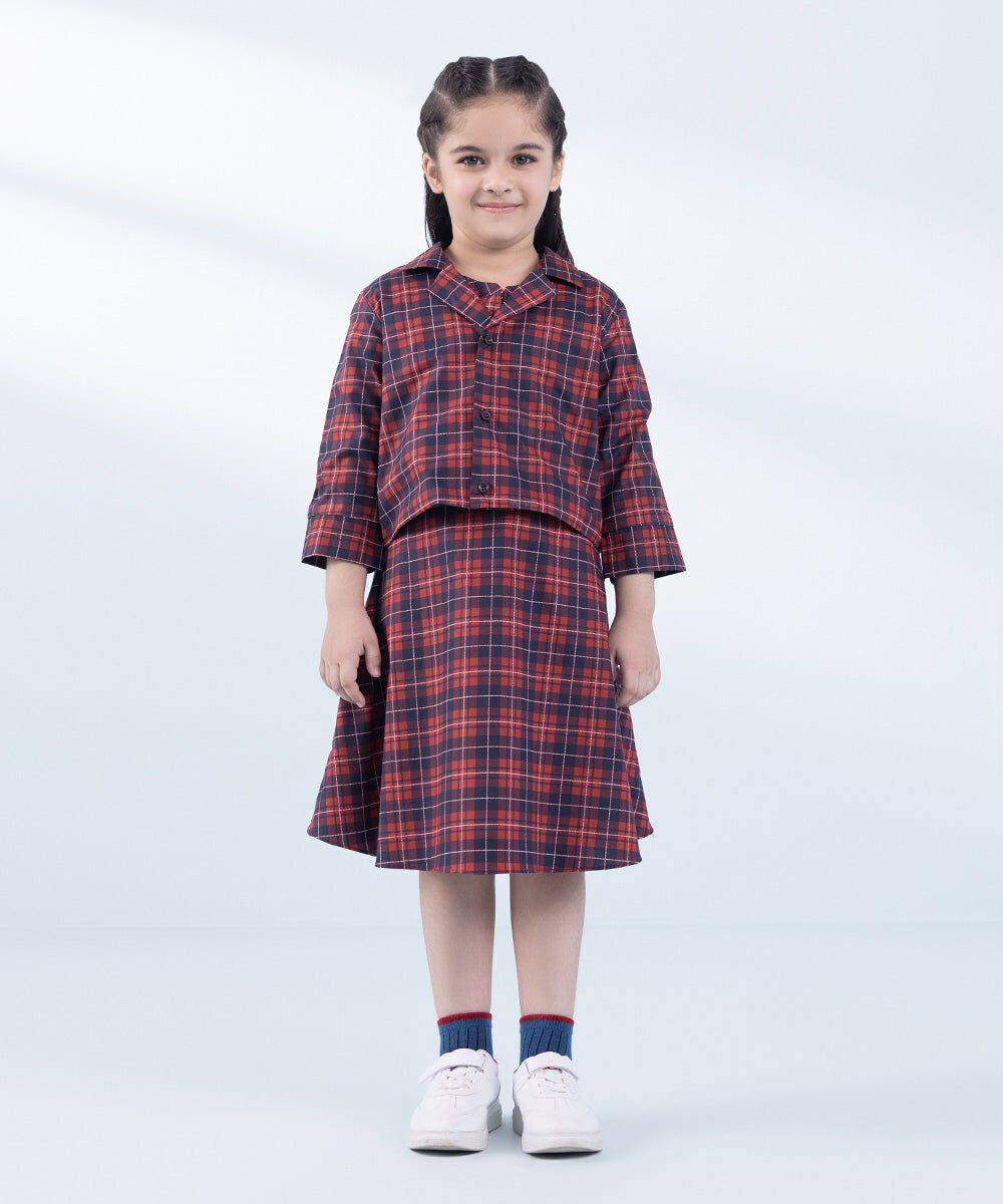 Girl's 2 Piece Printed Poplin Set