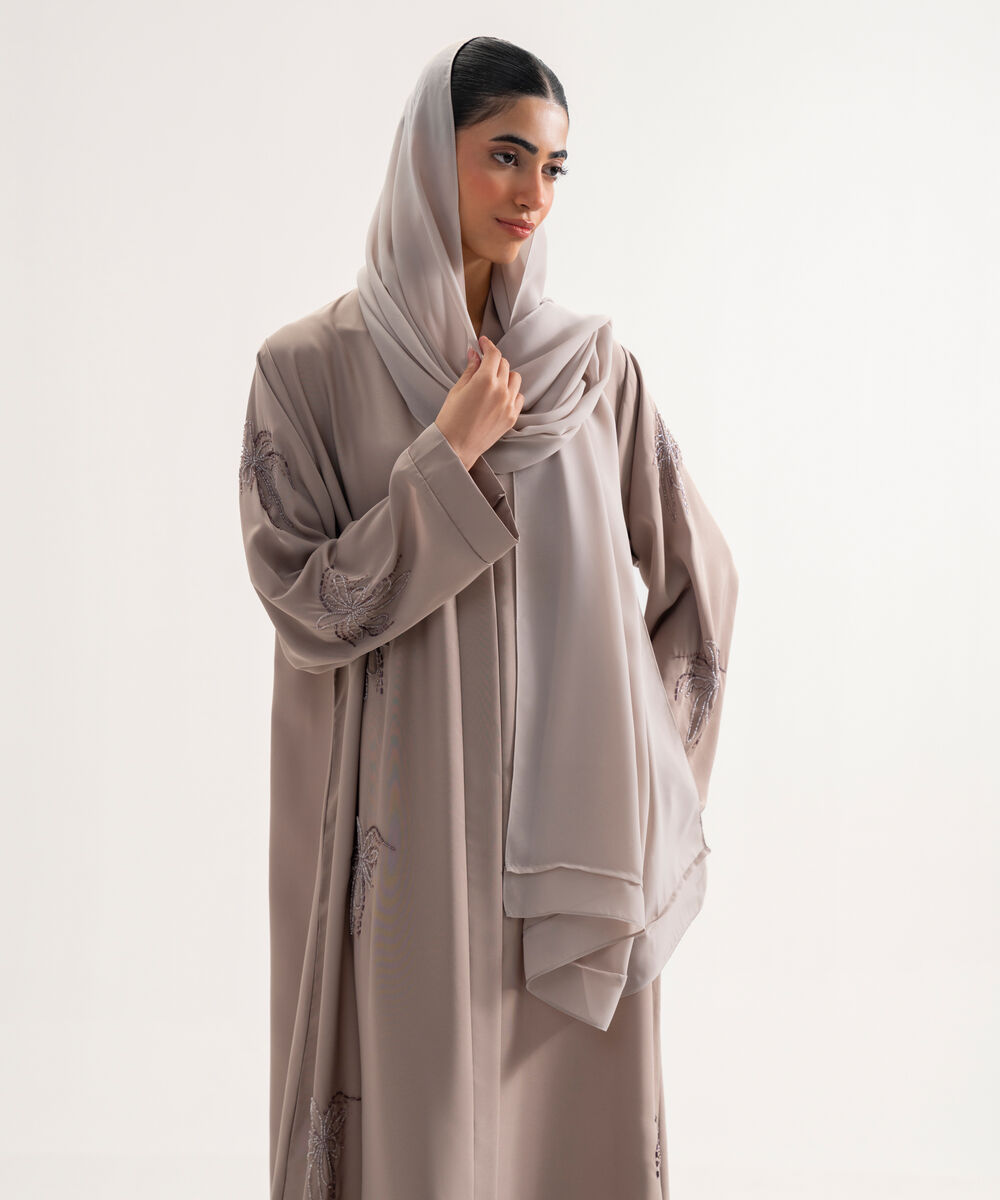 Women's Polyester Taupe Hijab
