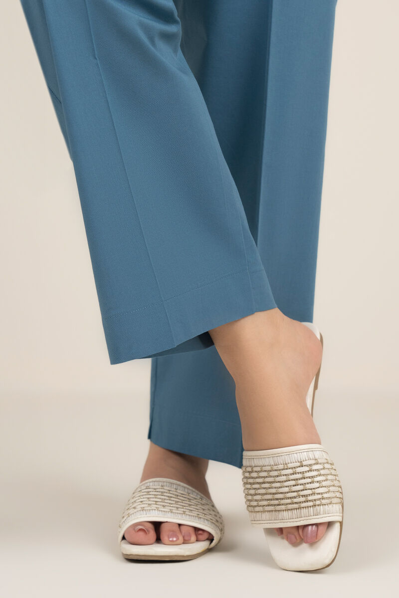 Solid Cambric Straight Pants