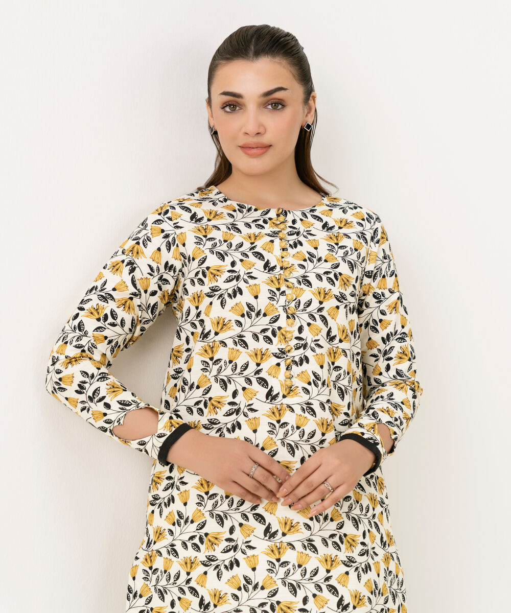 Women's Unstitched Lawn Printed Multi Shirt