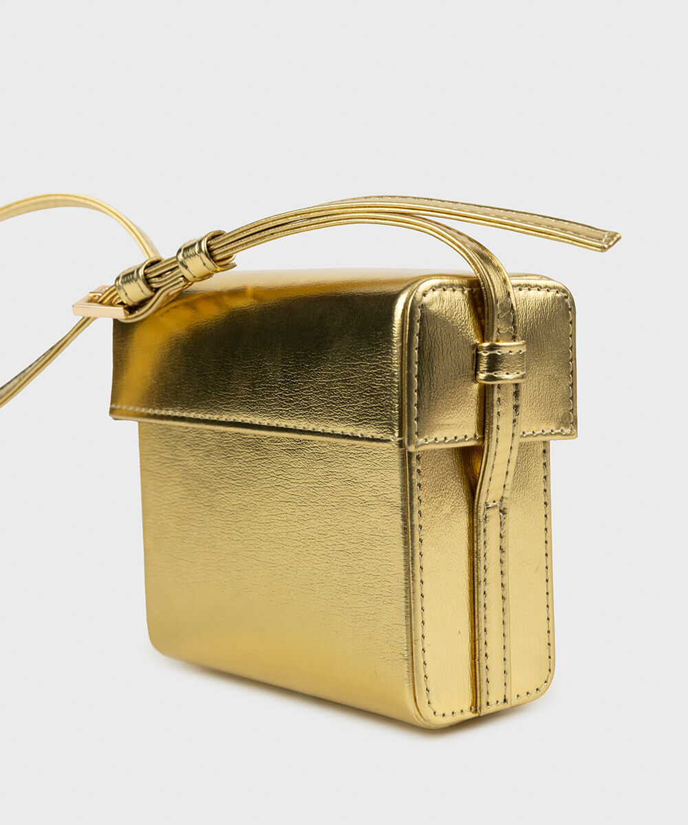Woman - Grey Gold Mini Bag