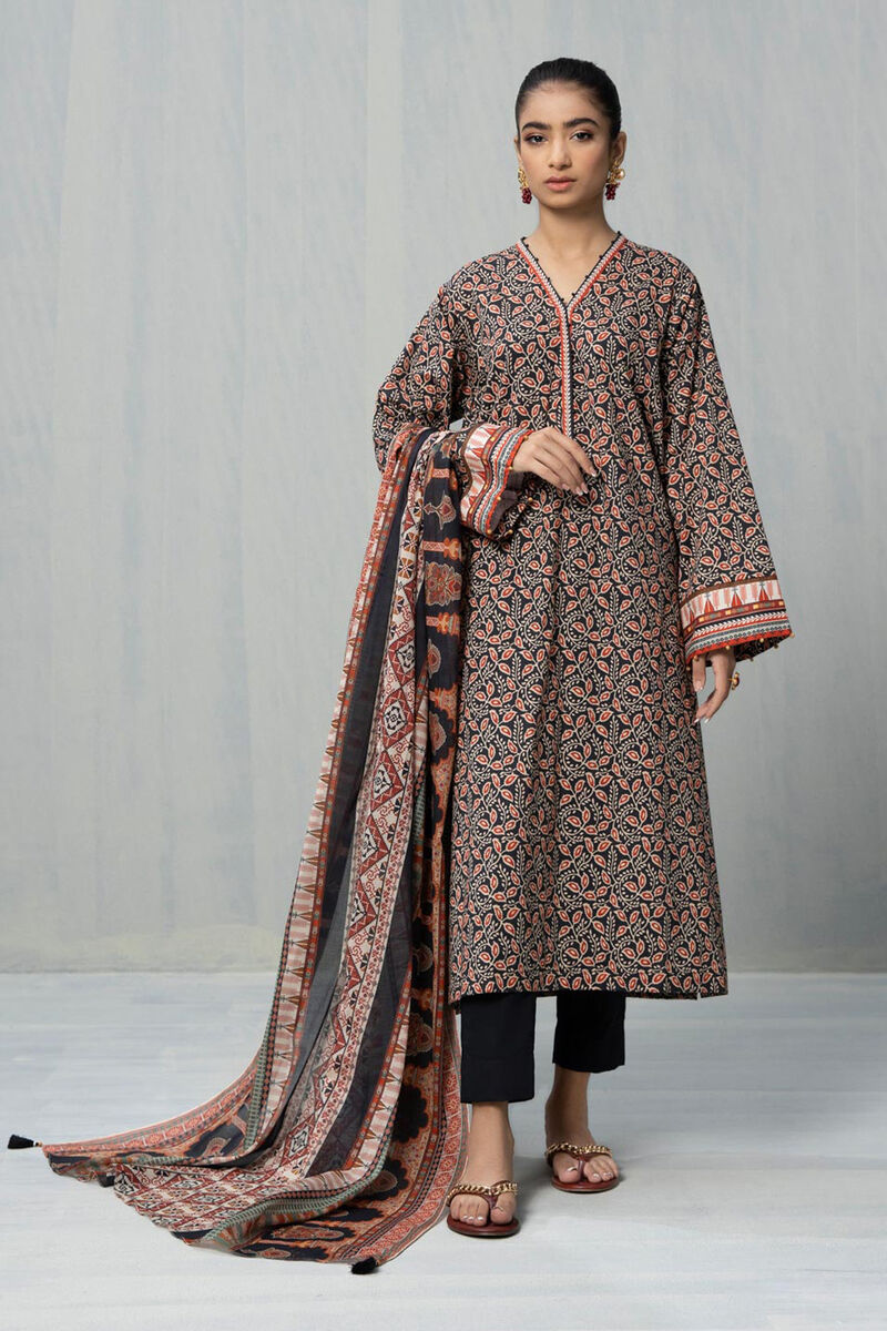 3 Piece - Printed Lawn Suit