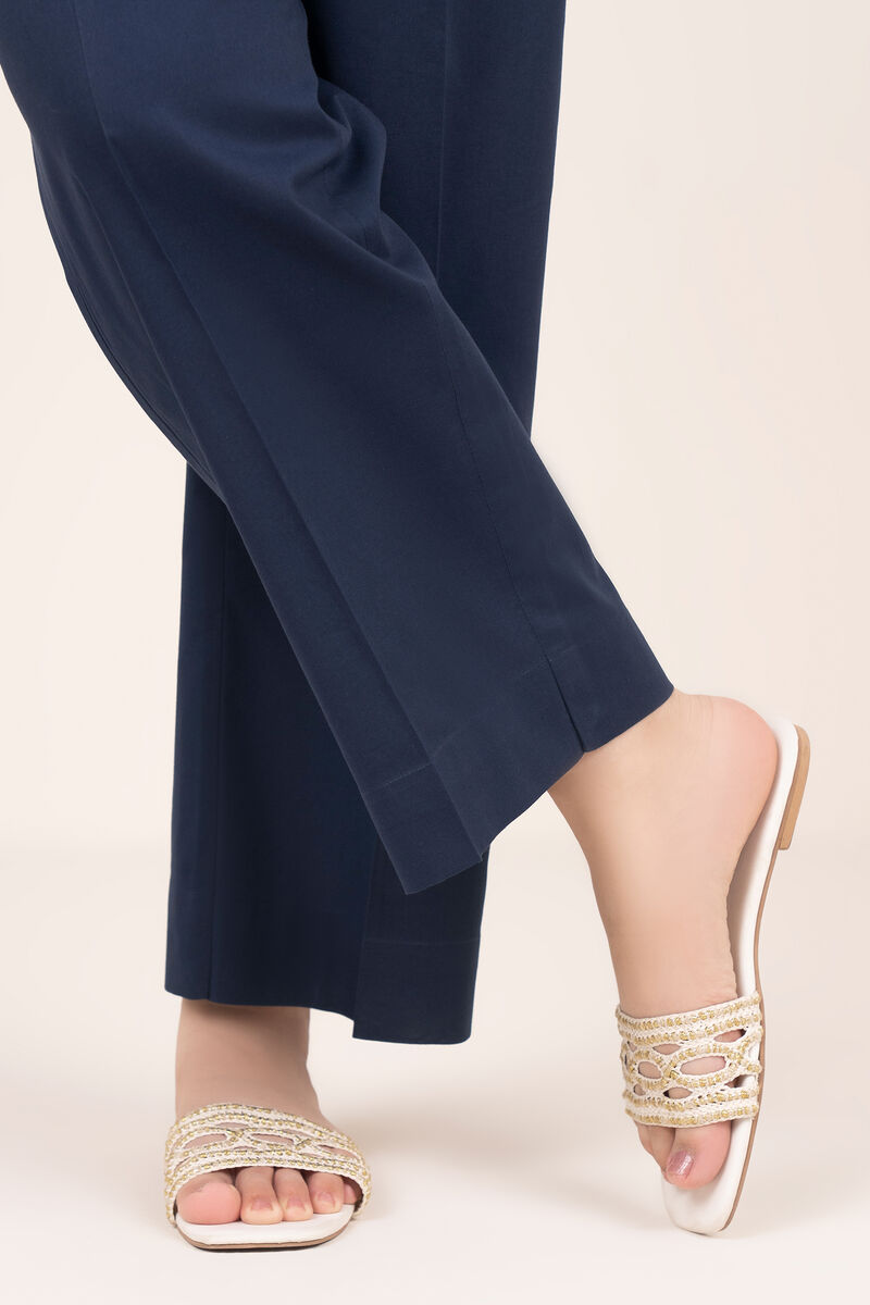 Solid Cambric Straight Pants