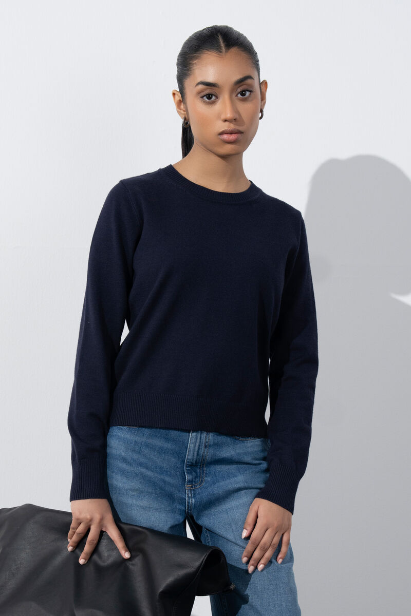 Slim-Fit Knit Sweater