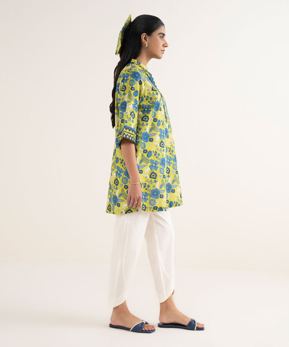 Women's Unstitched Lawn Printed Multi Shirt