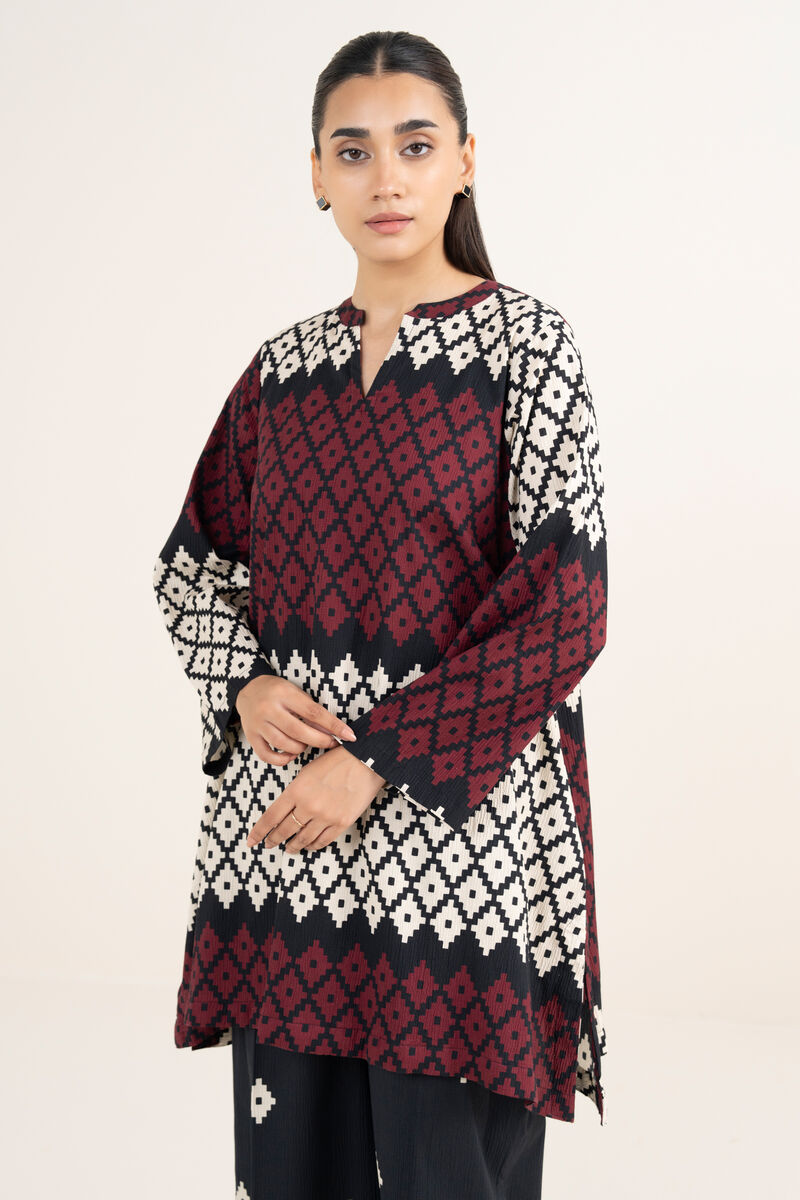 Printed Seersucker Shirt