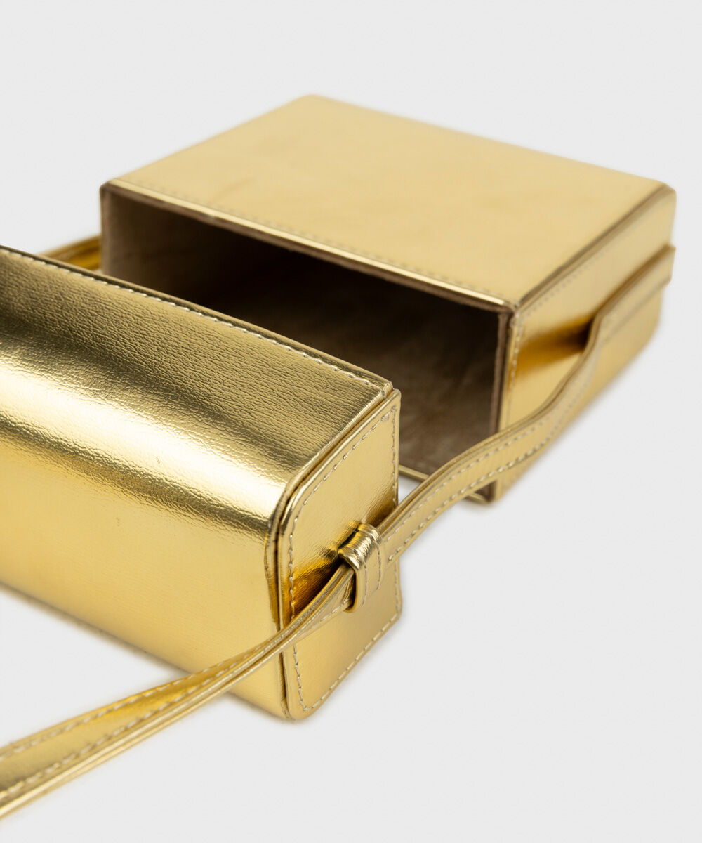 Woman - Grey Gold Mini Bag