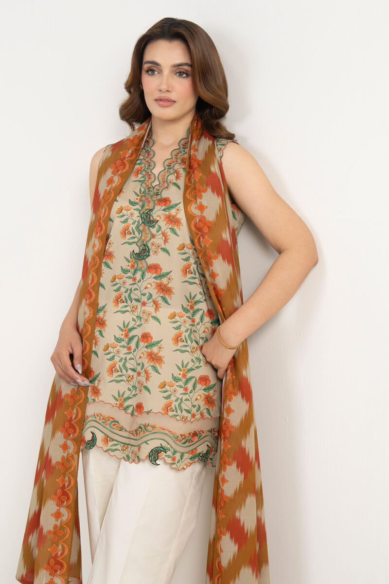 2 Piece - Embroidered Lawn Suit