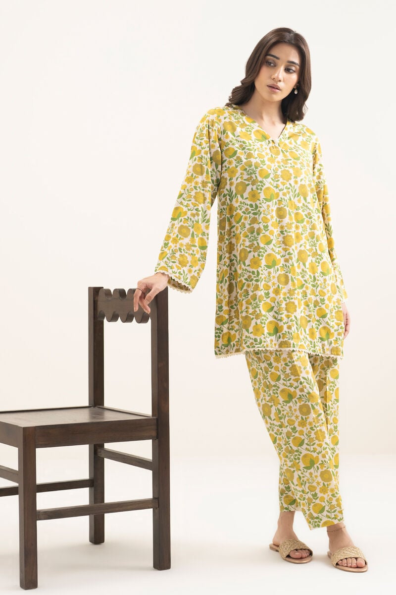 Printed Arabic Lawn Shirt