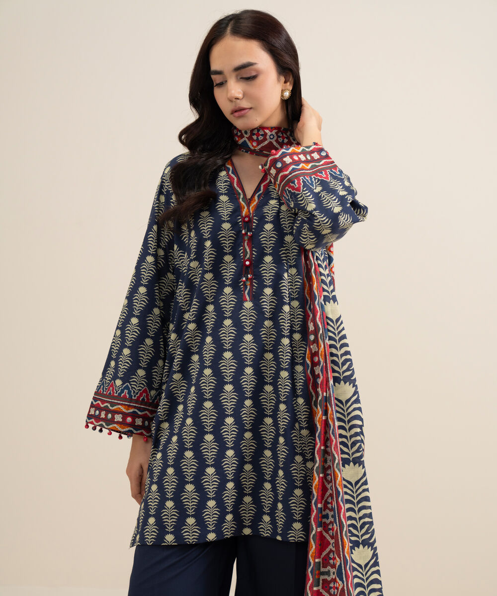3 Piece - Printed Lawn Suit