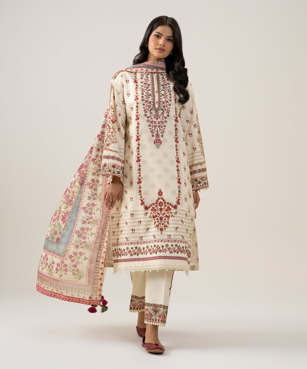 3 Piece - Embroidered Lawn Suit