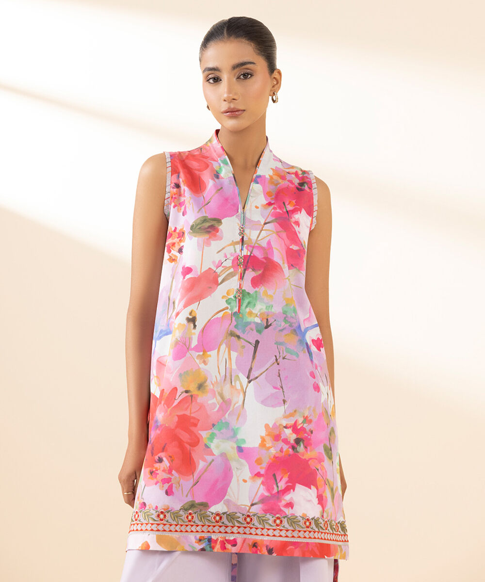 Unstitched Women's Multi Lawn Shirt Trousers