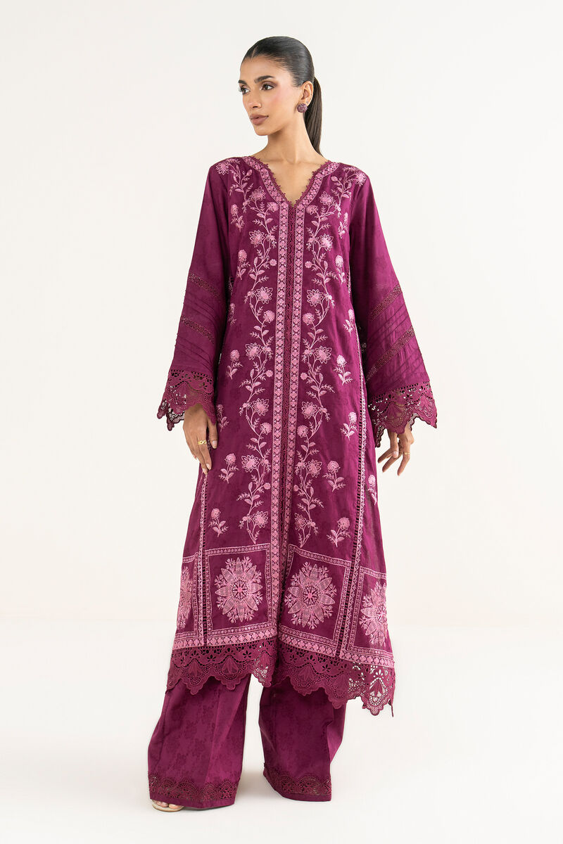 Embroidered Cotton Jacquard Shirt