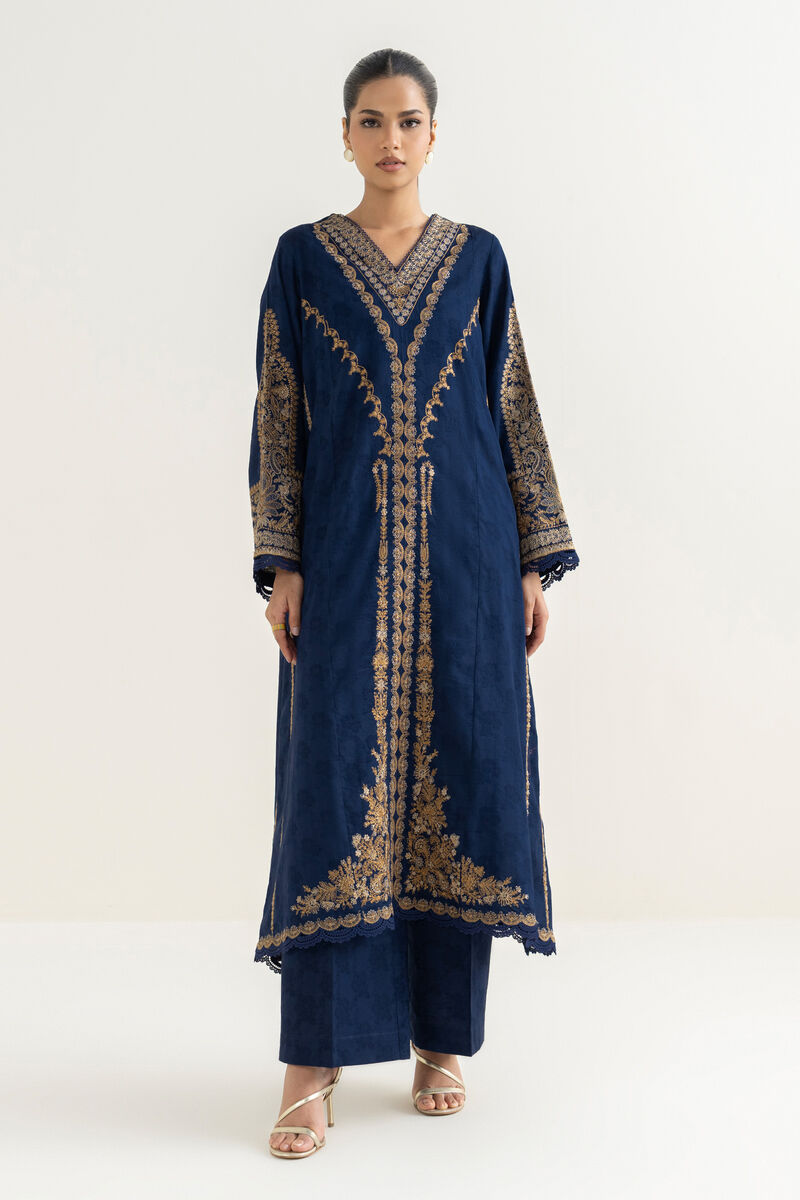 Embroidered Cotton Jacquard Shirt