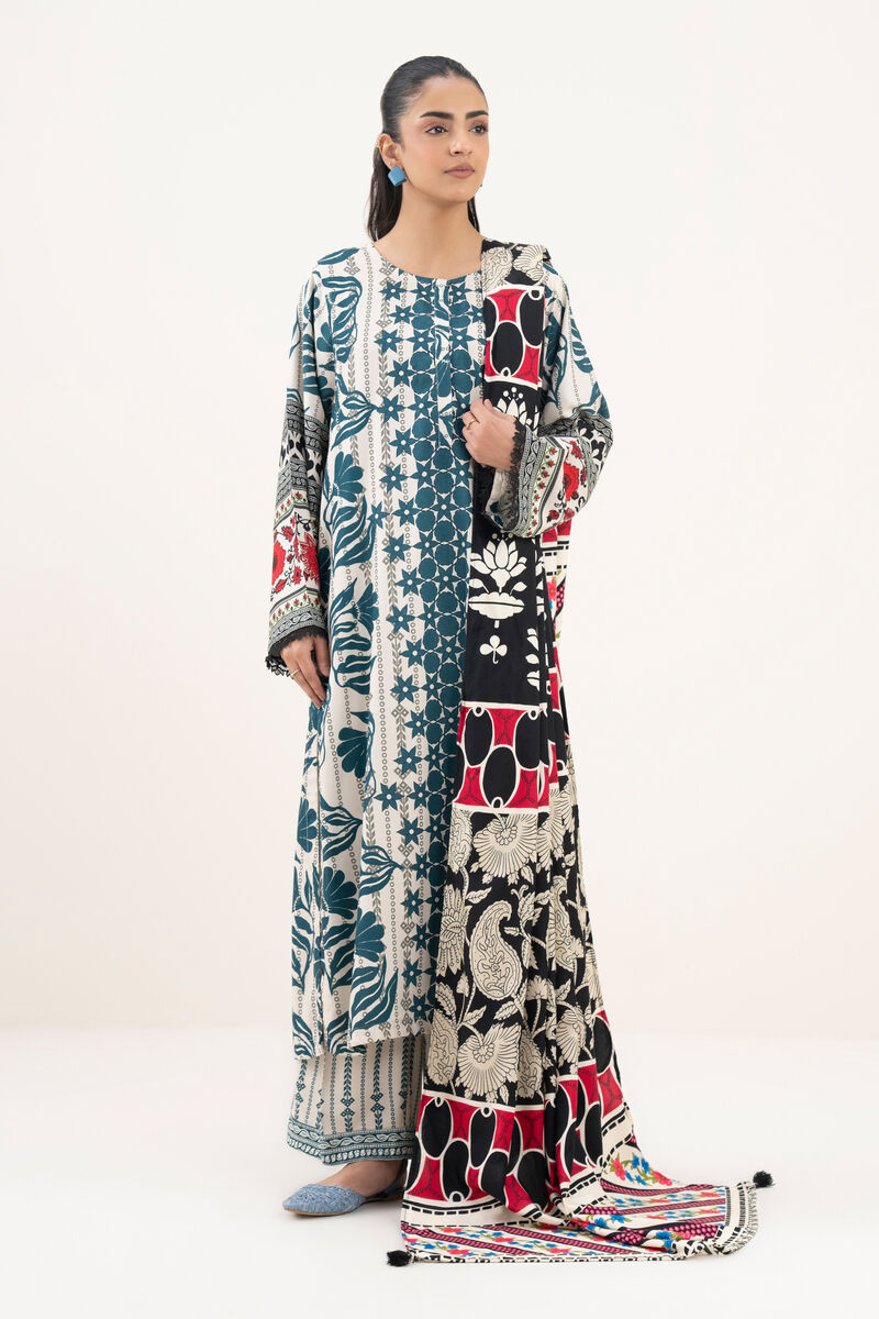 Printed Linen Dupatta