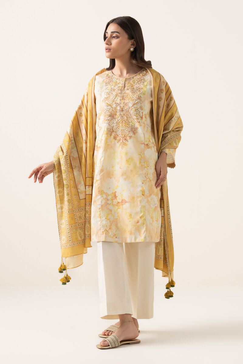 3 Piece - Embroidered Lawn Suit