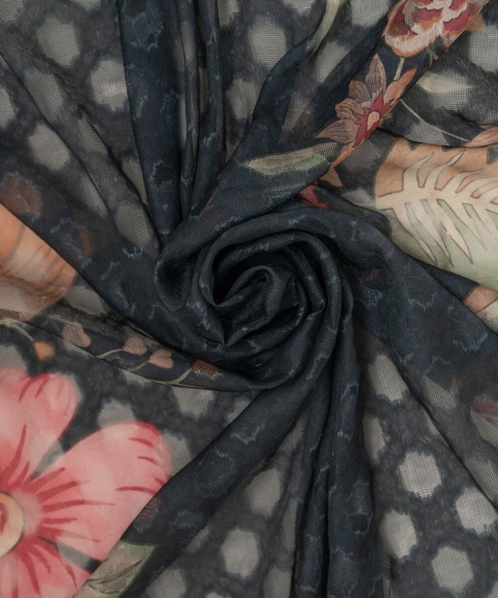 Women's RTW Brochea Jacquard Printed Multi Dupatta