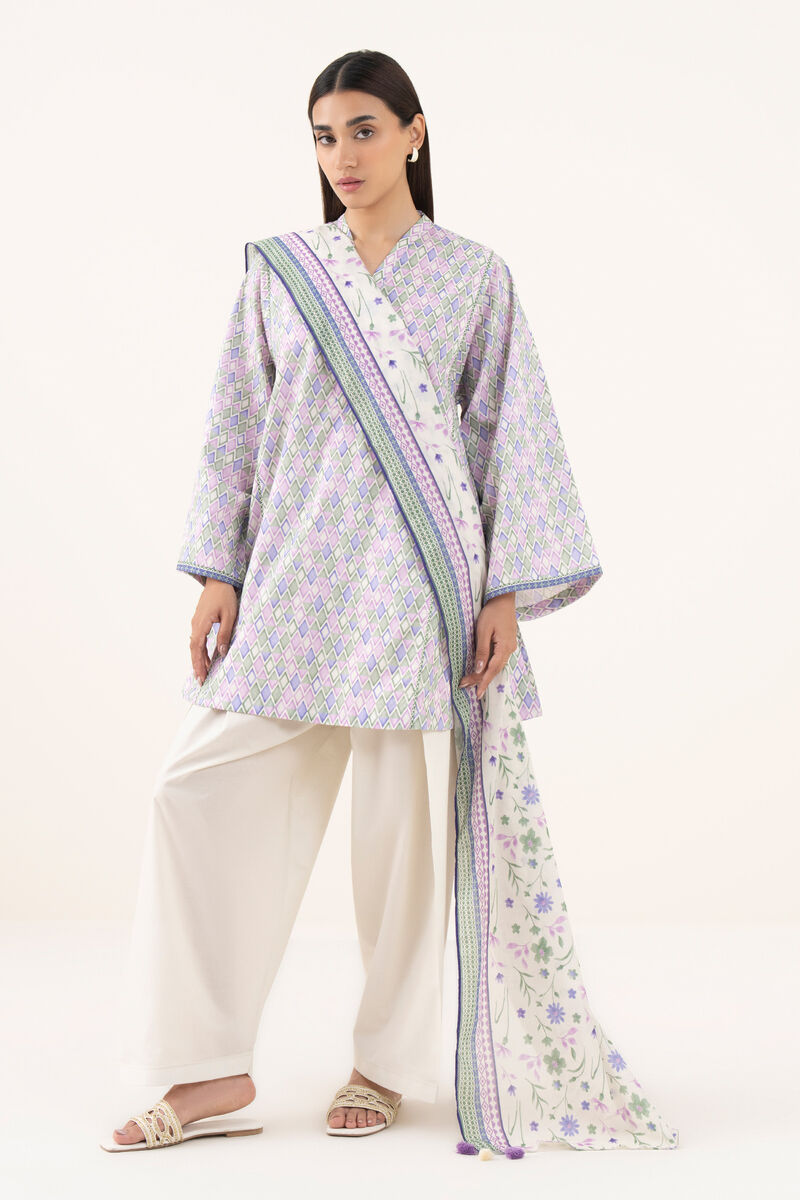 3 Piece - Printed Lawn Suit