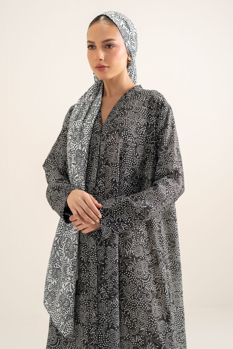Printed Abaya Set
