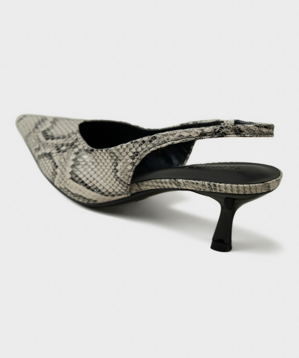 Women's Black Slingback Heels