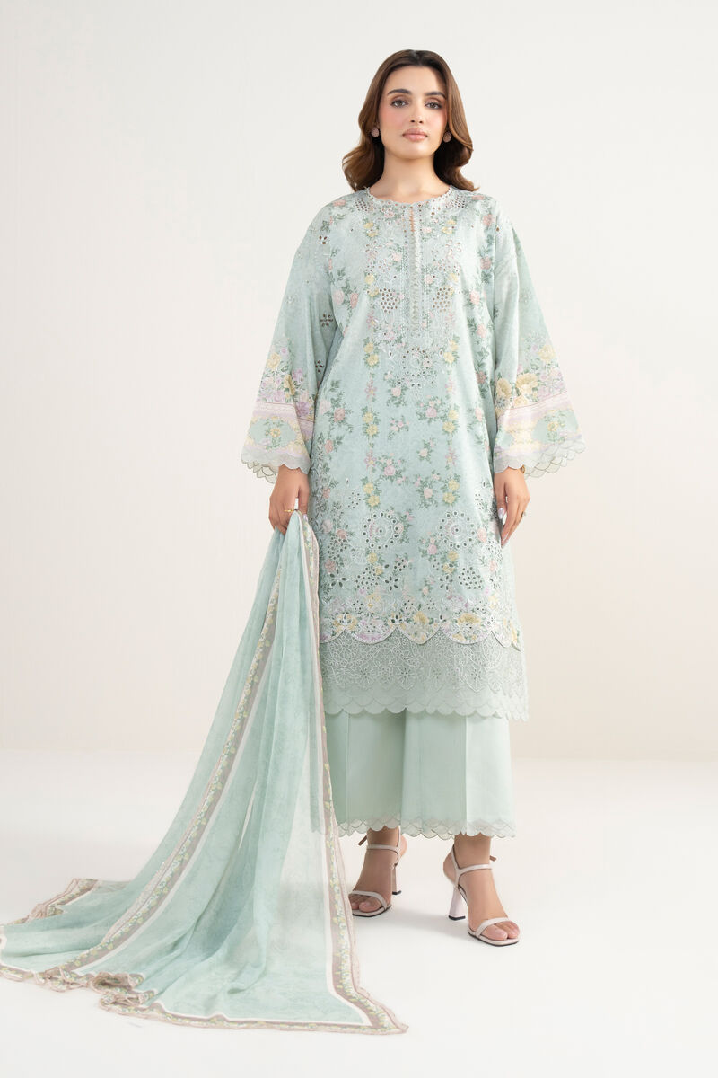 3 Piece - Embroidered Lawn Suit