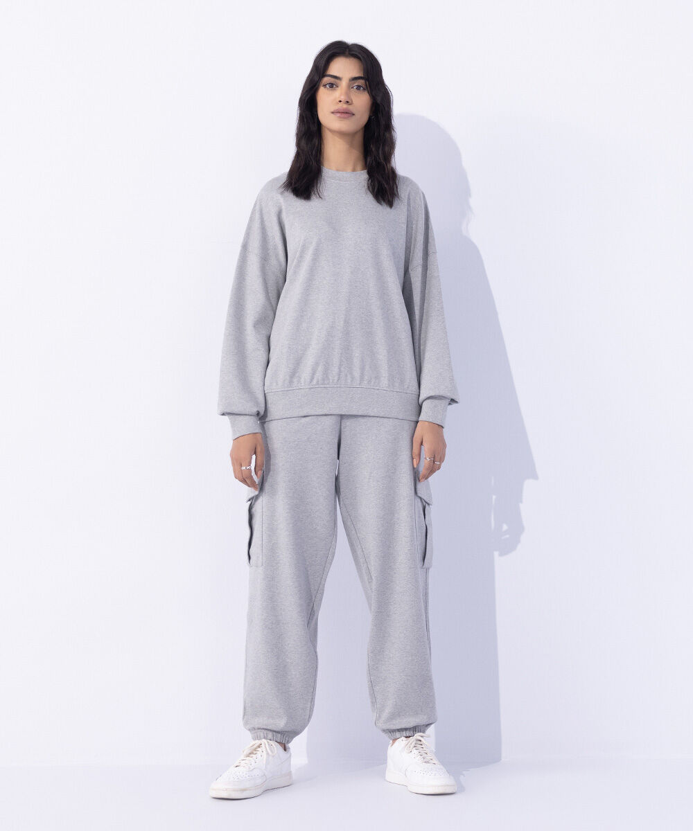 Woman - Grey Loose Fit Sweatshirt