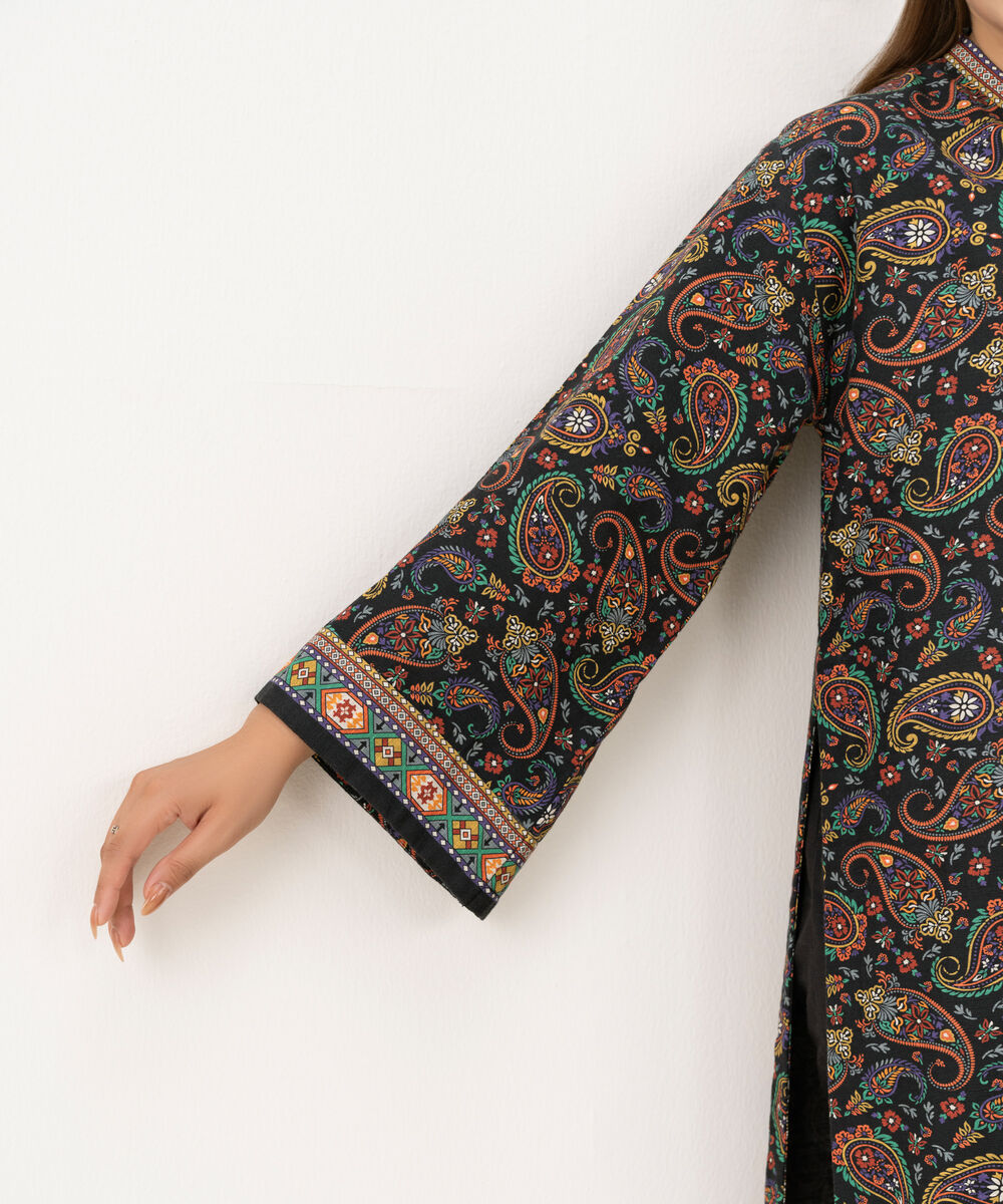 Women's Unstitched Cotton Printed Multi 2 Piece Suit