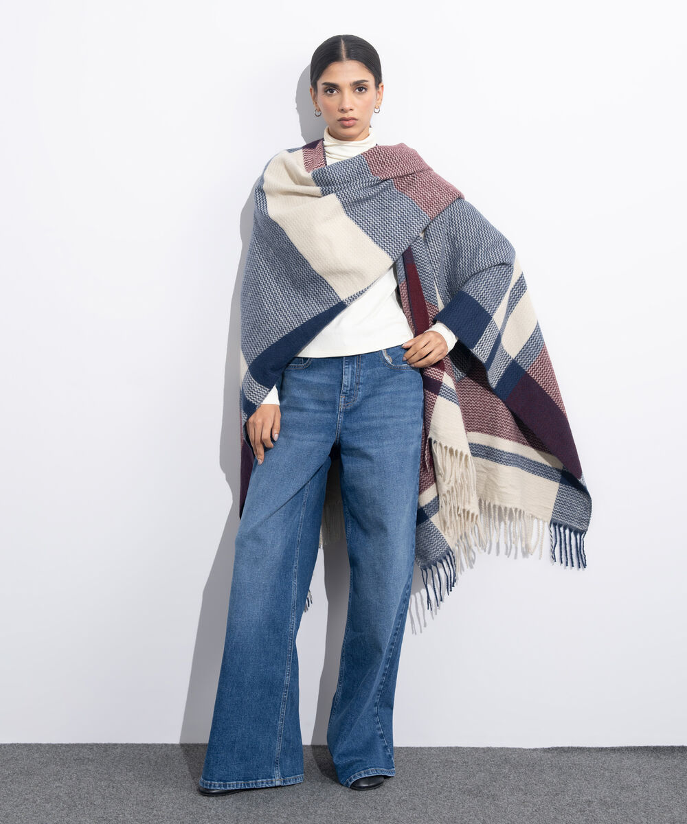 Women's Western Wear Multi Cape Shawl