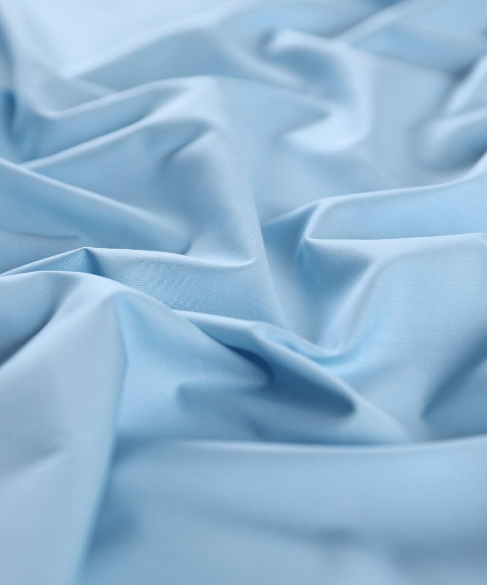 Men Unstitched Cotton Blue Full Suit Fabric