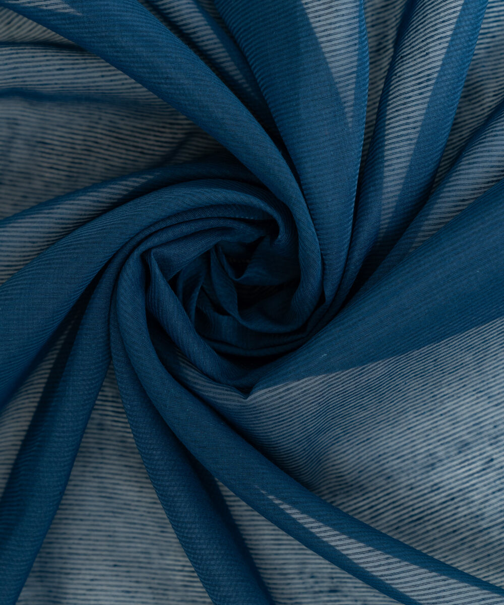 Textured Karandi Solid Teal Dupatta