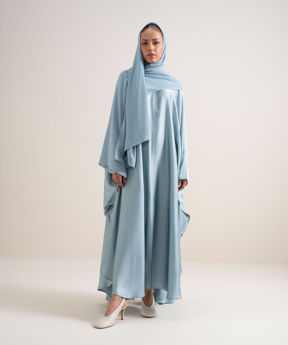 Women's Light Blue Kaftan Abbaya Set