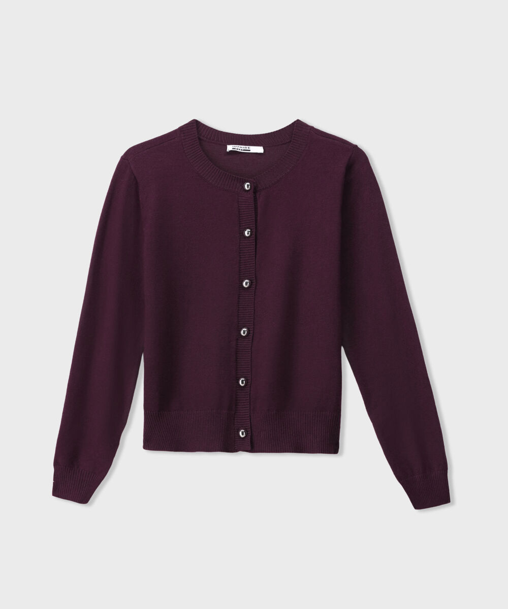 Women's Western Wear Merlot Regular-Fit Knit Cardigan
