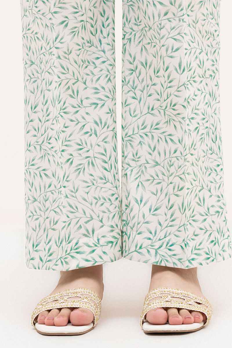 Printed Cambric Straight Pants