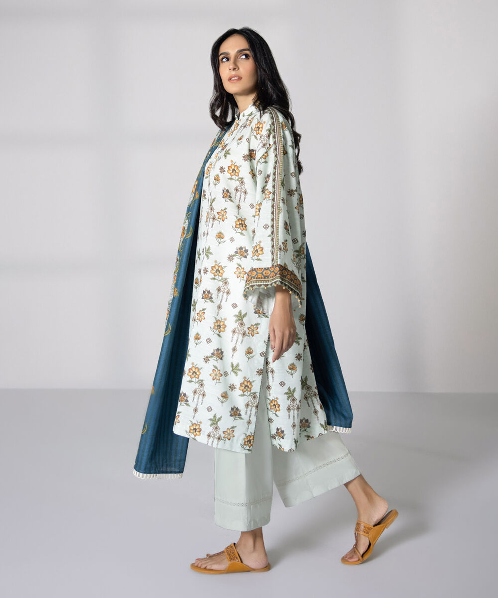 Ladies Khaddar Unstitched Shirt Dupatta