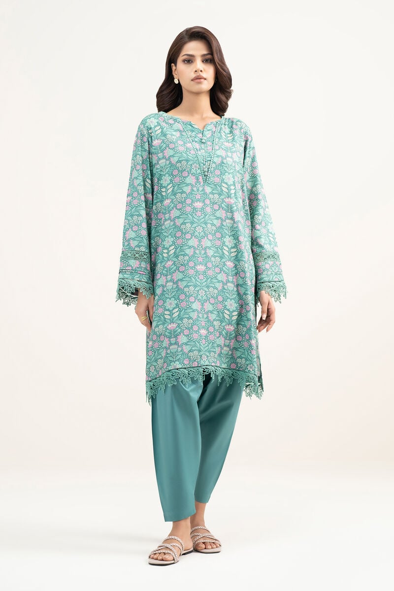 Printed Arabic Lawn Shirt