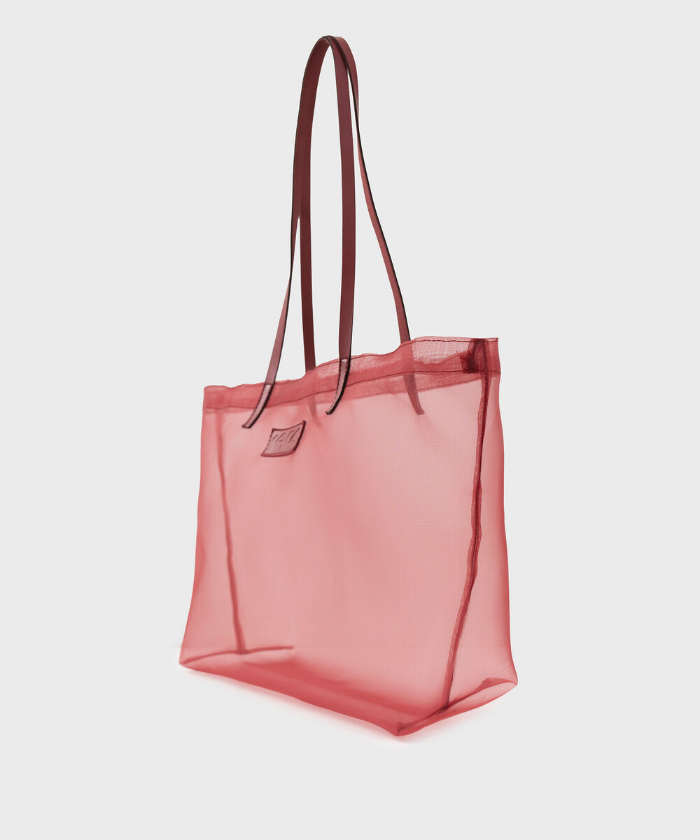 Women's Red Fabric Bag