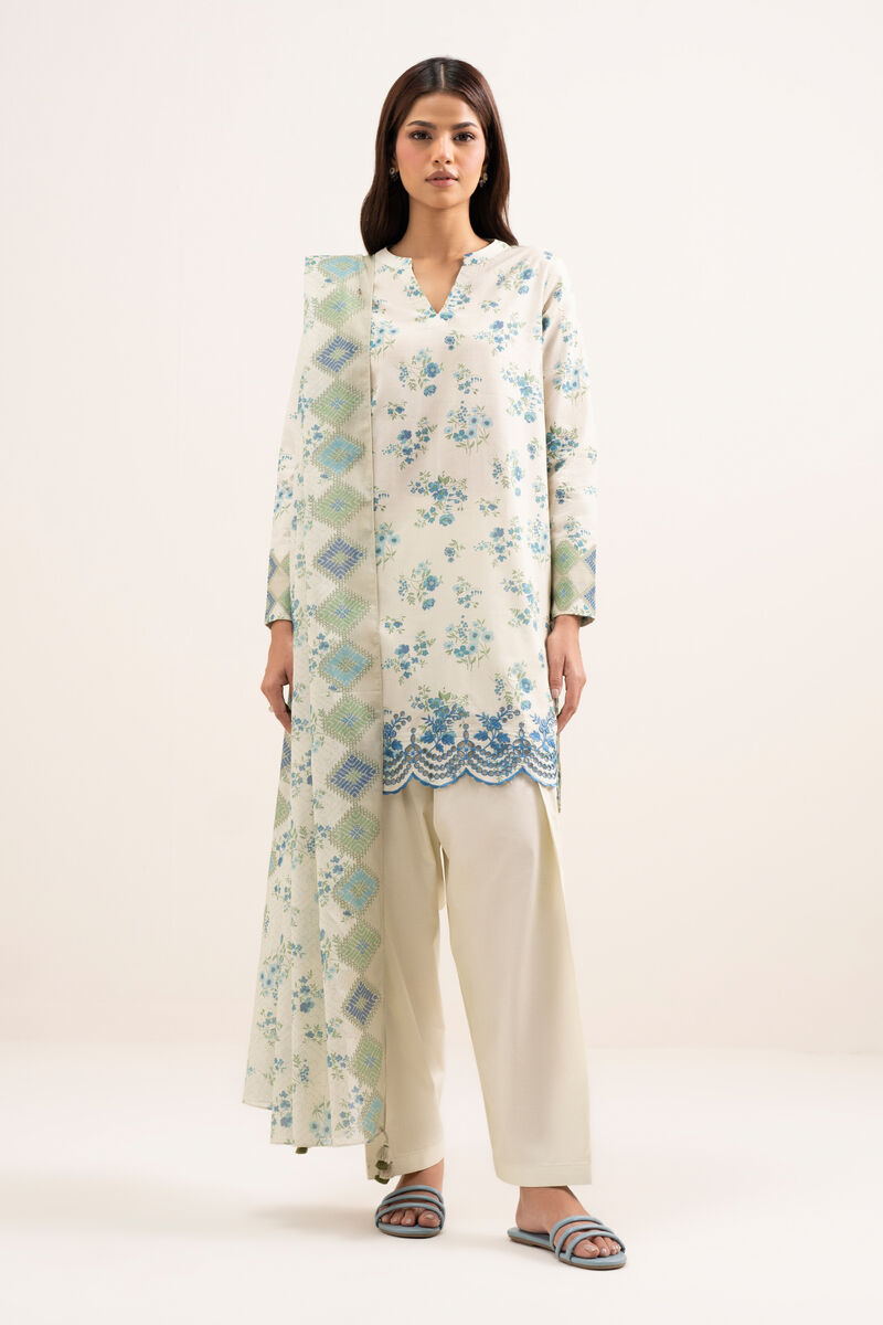 3 Piece - Embroidered Lawn Suit