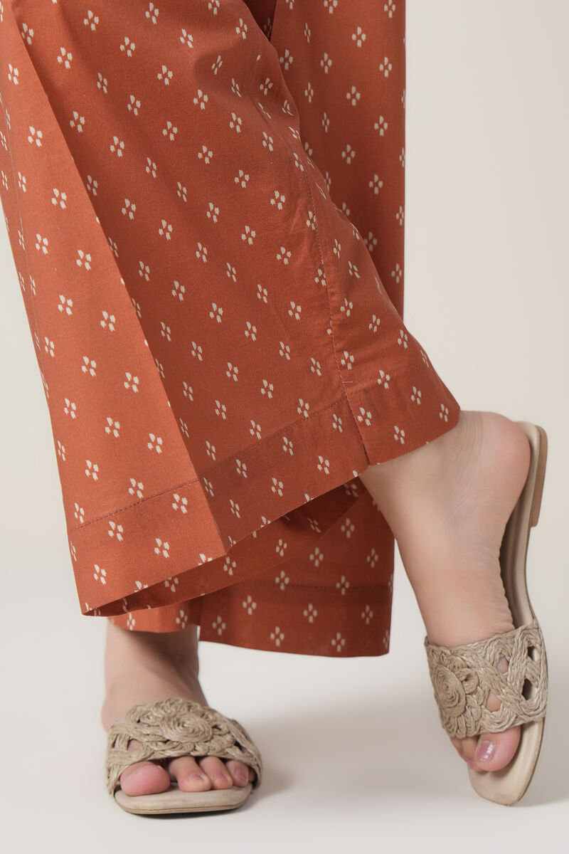 Printed Cambric Flared Pants
