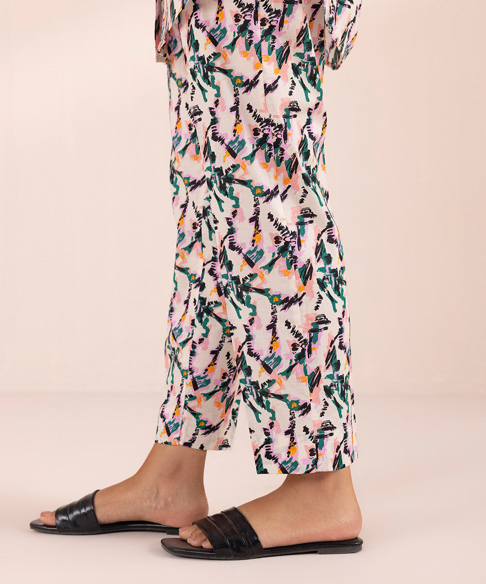 Women's Pret Stretch Lawn Multi Printed Cigarette Pants