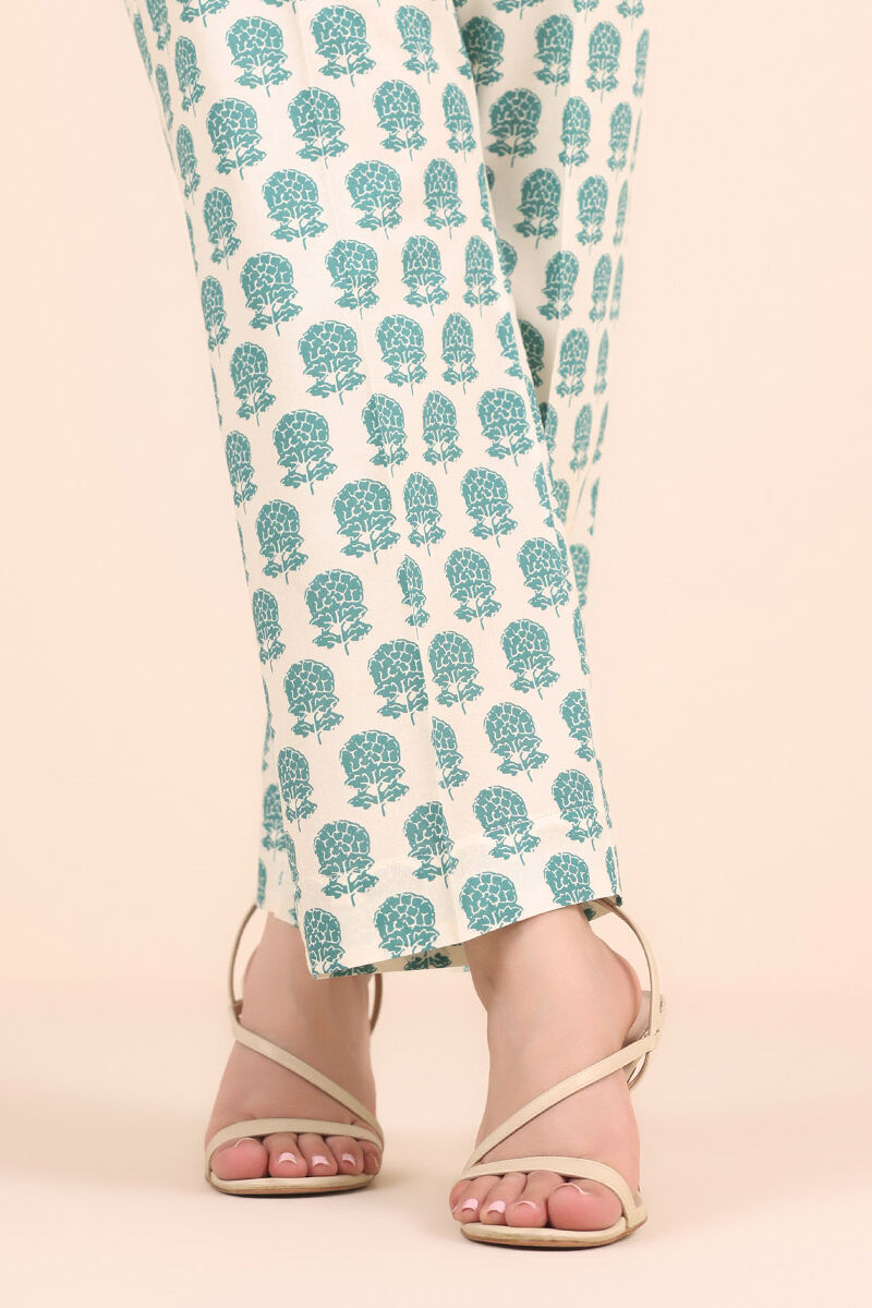 Printed Cambric Straight Pants