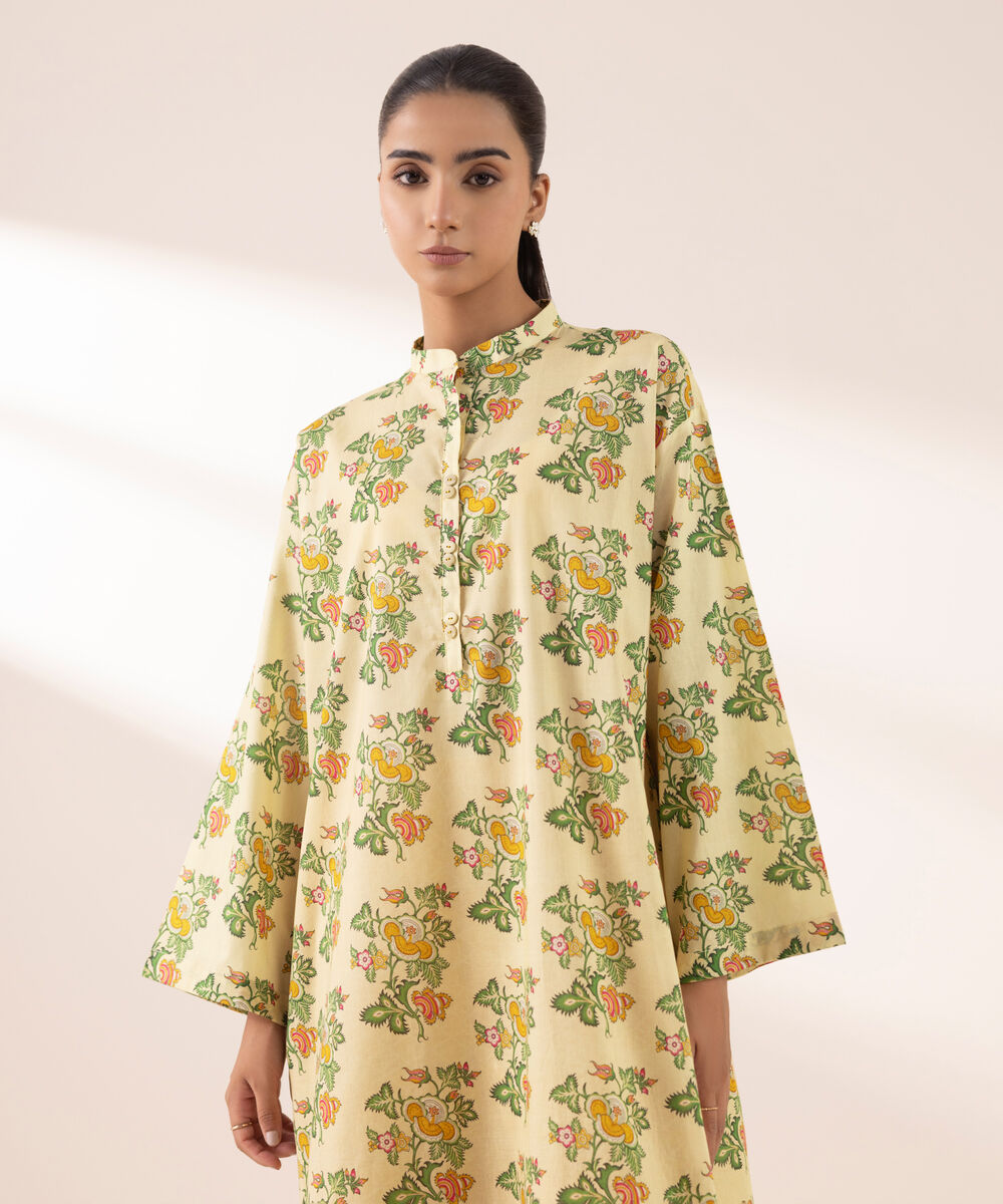 Women's RTW Lawn Multi Printed Boxy Shirt