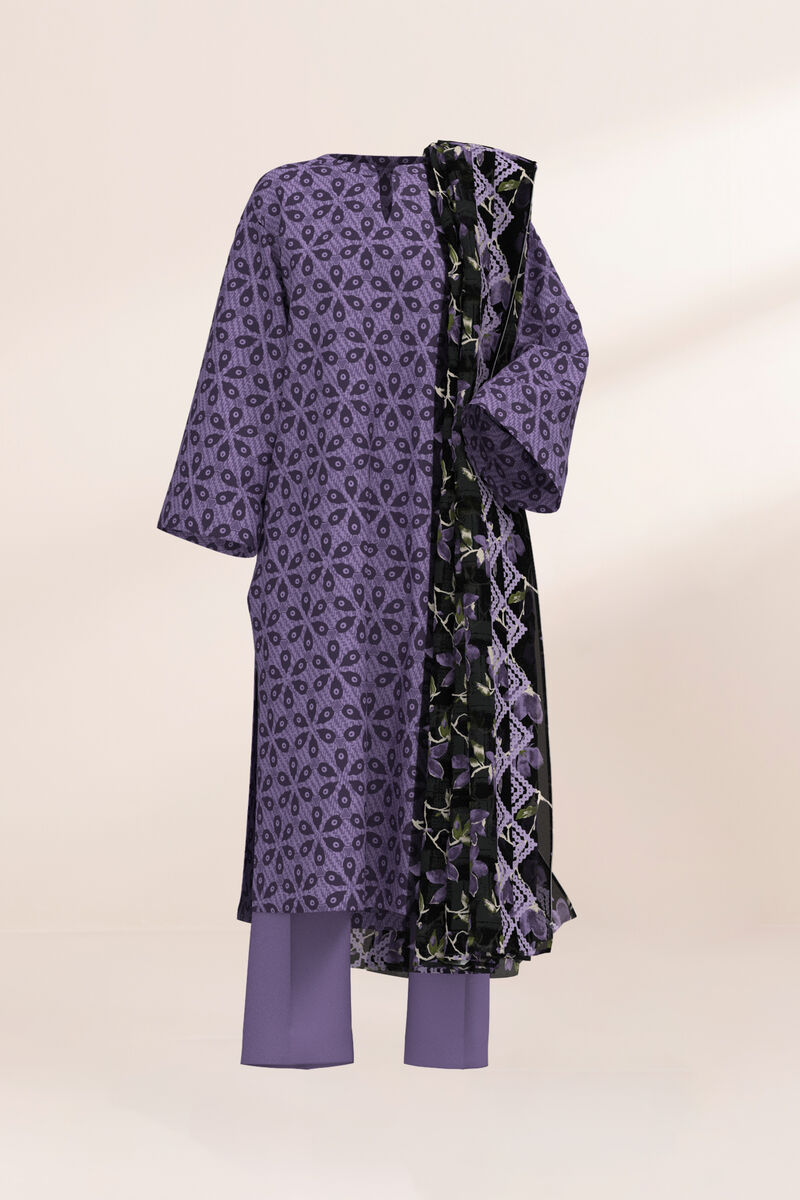 3 Piece - Printed Lawn Suit