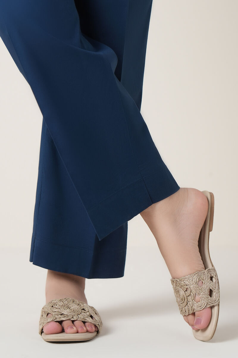 Solid Cambric Straight Pants