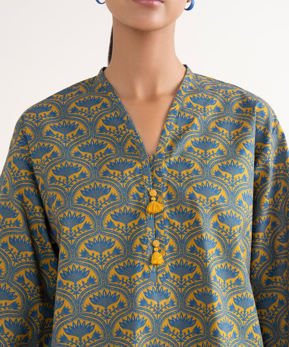 Women's Unstitched Lawn Printed Multi 2 Piece Suit