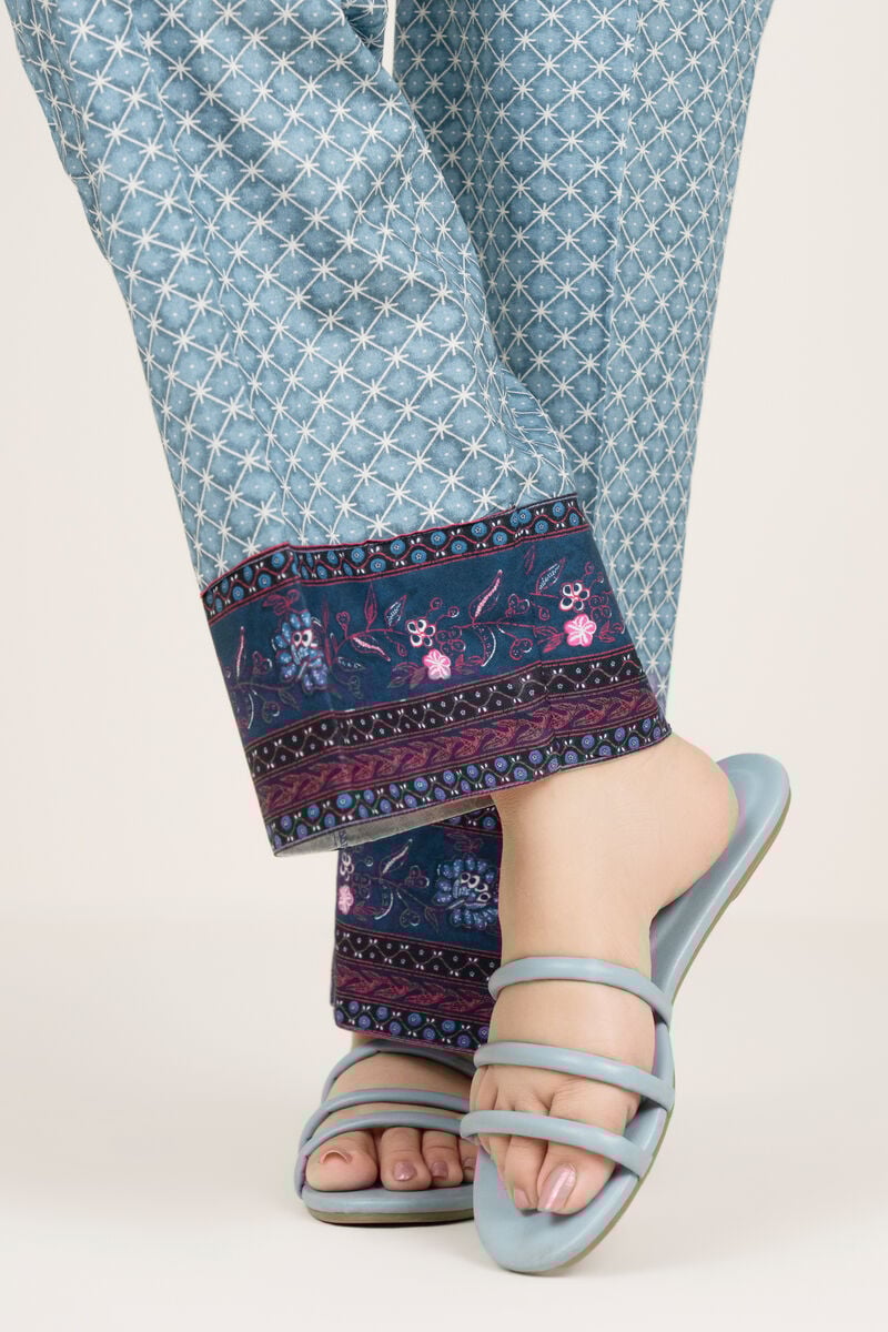 Printed Cambric Straight Pants