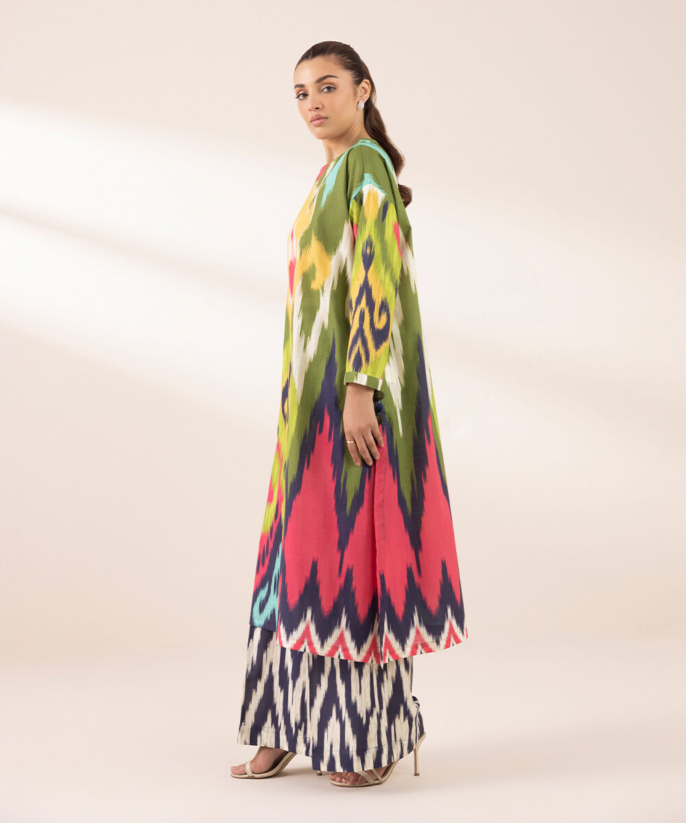 Women's RTW Cross Hatch Multi Printed Boxy Shirt