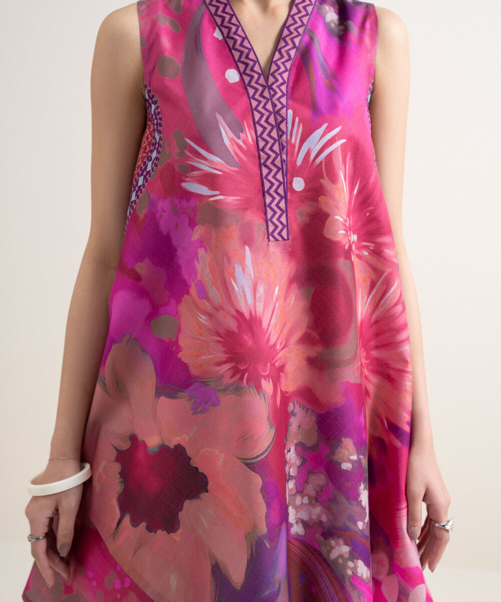 Women's Unstitched Lawn Printed Multi Shirt
