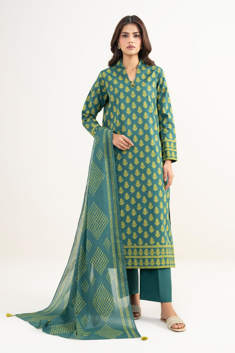 3 Piece - Printed Lawn Suit
