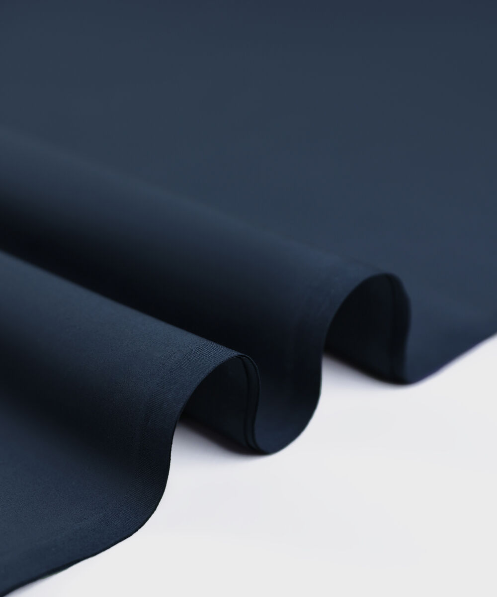 Men Unstitched Cotton Blue Full Suit Fabric