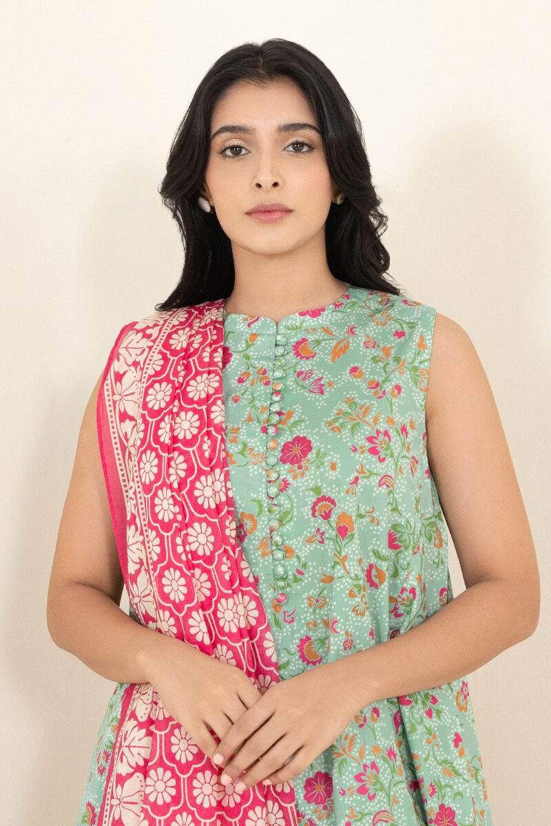 3 Piece - Printed Lawn Suit